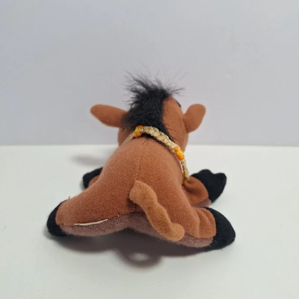 Lion King Pumba Plush Finger Puppet Orange Beaded Collar - Picture 9 of 11